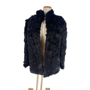 Somerset Furs Real Rabbit Fur Coat